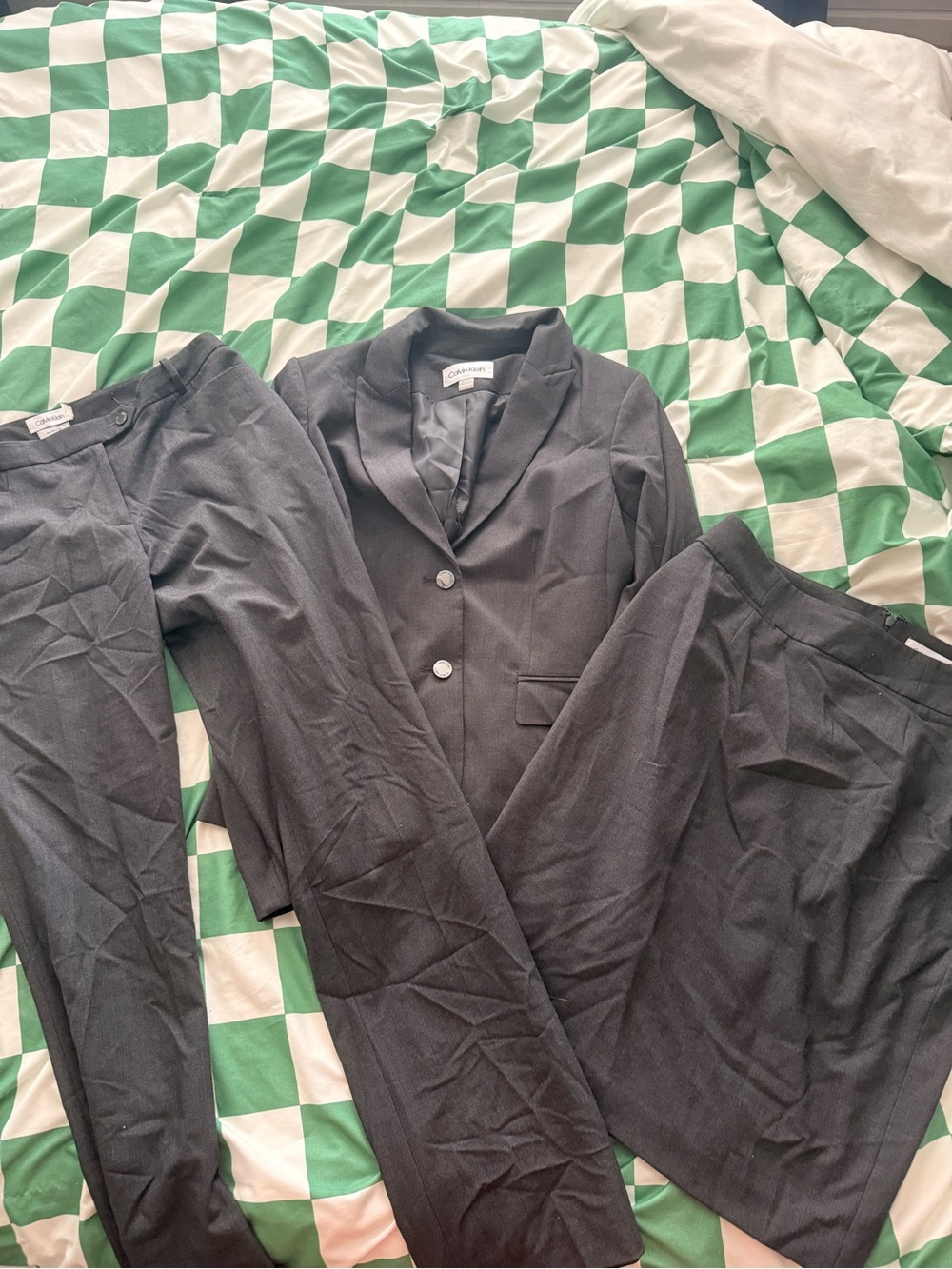 Three Piece Calvin Klein Suit Set